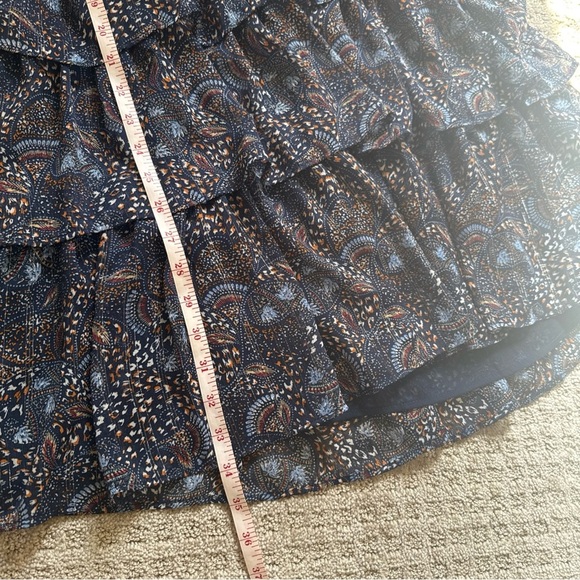 Dear John ADALYN TIERED SKIRT DRESS FEATHERED PAISLEY Size Small - Picture 9 of 10